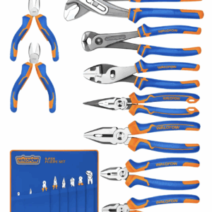 Set De Alicates Y Pinzas Universal 8 Piezas Industrial Crv