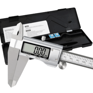 Calibre Digital Totalmente Metálico 0-300mm Herramienta de Medición, con Función de Apagado Automático, Intercambiable entre Pulgadas y Milímetros
